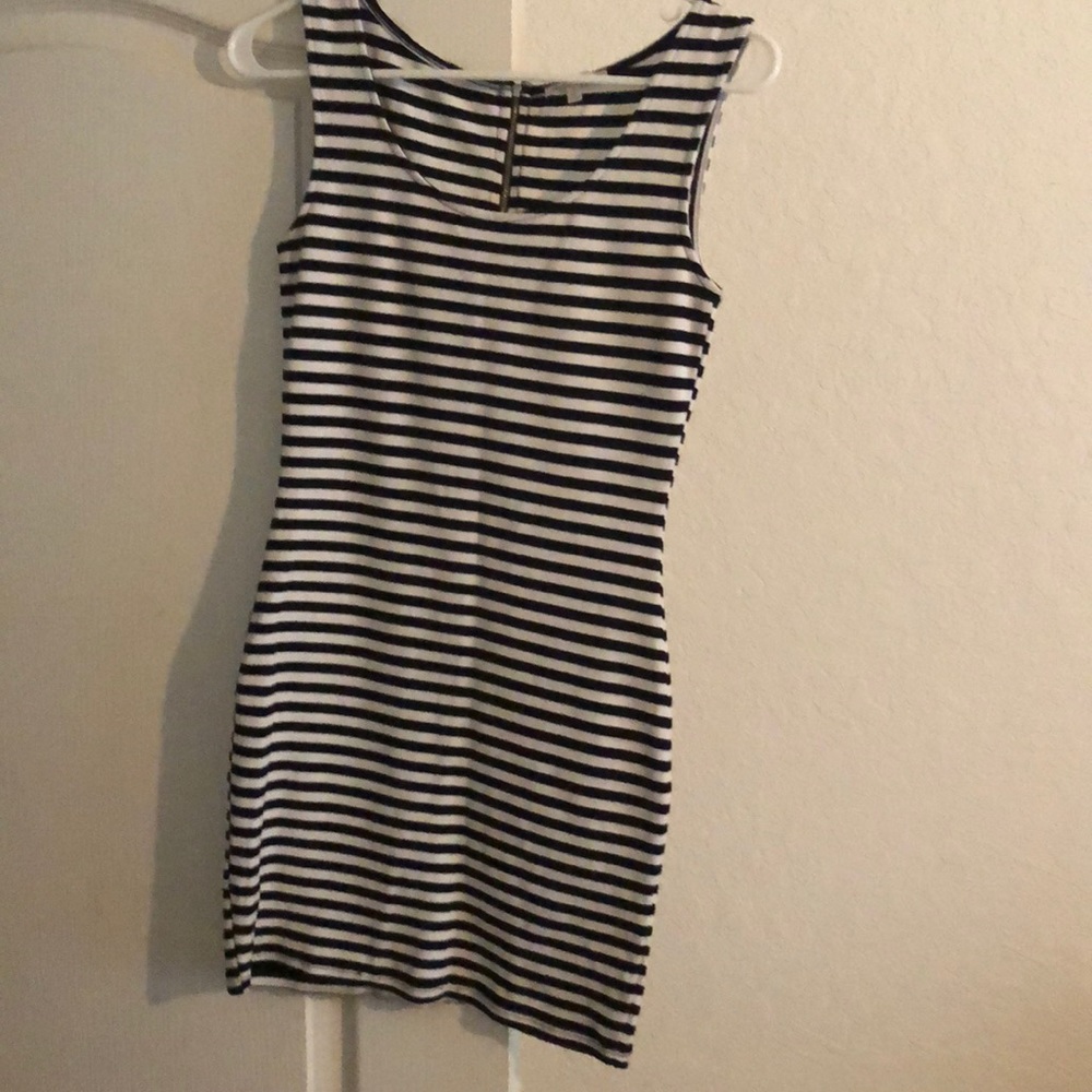 Charlotte Russe Black and white stripe dress